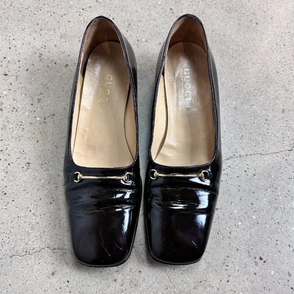 Vintage Gucci Patent Horsebit Loafers - Picture 5 of 11